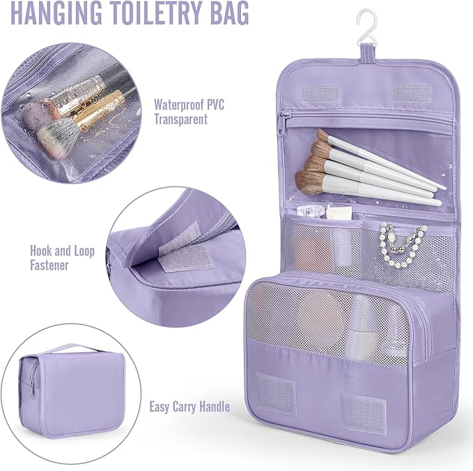 Veken 8 Set Packing Cubes for Travel Essentials, Suitcase Organizer Bags in 4 Sizes, Carry-On Luggage Accessories with Large Laundry & Shoes Bag, Must-Have for Airplane, Road Trip & Camping