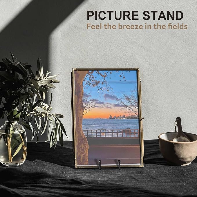 Hoewina Plate Stands for Display, 3 Pack 8 Inch Plate Holder Display Stands, Metal Frame holder stand for Book, Picture, Decorative Plate, Photo and Platter, Tabletop Art