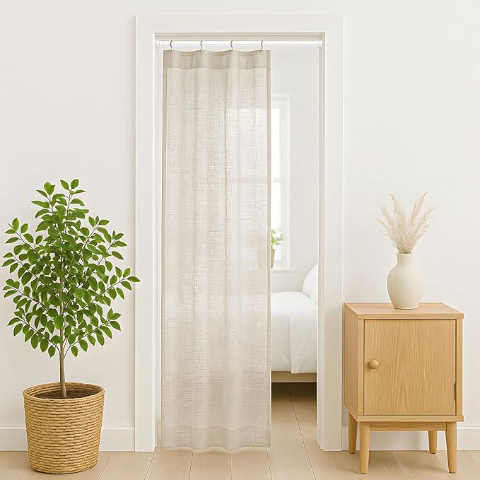 Tension Curtain Rod 26 to 48 Inch Adjustable Tension Rods 2 Pack Expandable Spring Tension Rod White No Drilling for Closet Kitchen Cupboard Wardrobe Door Bookshelf DIY Projects