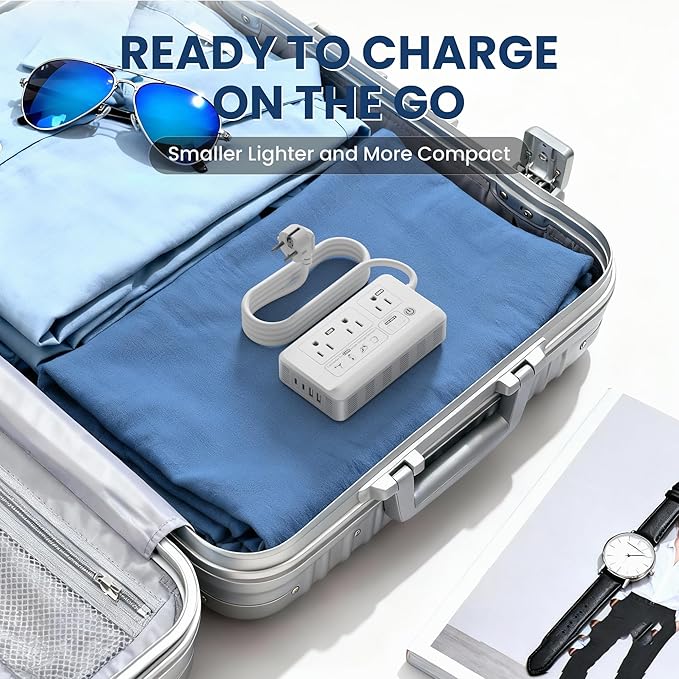 Mapambo 2000W Voltage Converter US to Europe, 7 in 1 Converter for European Travel for Hair Dryer, Kettles, Coffee Makers and etc. 220v to 110v Converter for International Travels (White)