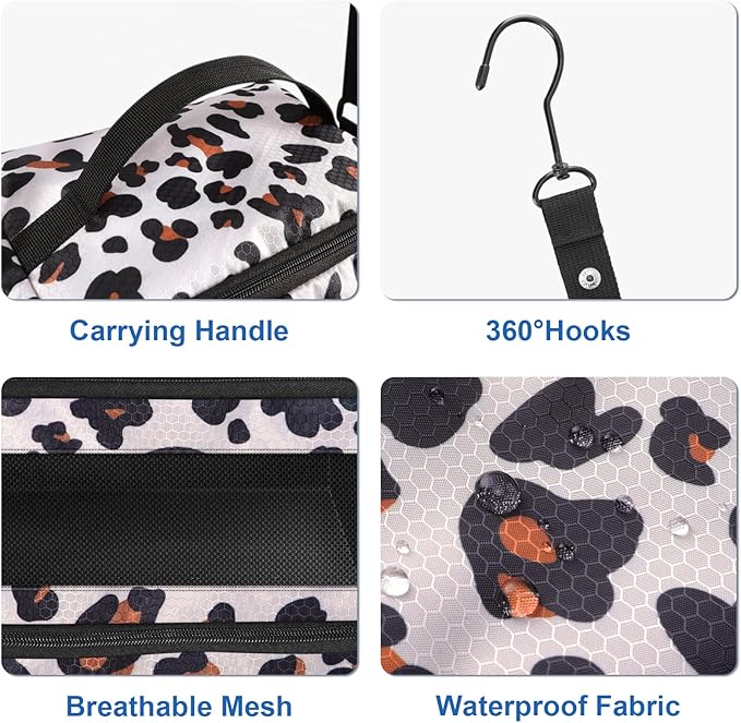 Olosar Suitcase Organizer, Travel Luggage Organizer Portable Hanging Travel Shelves Collapsible Hanging Packing Cubes for Carry on Suitcase