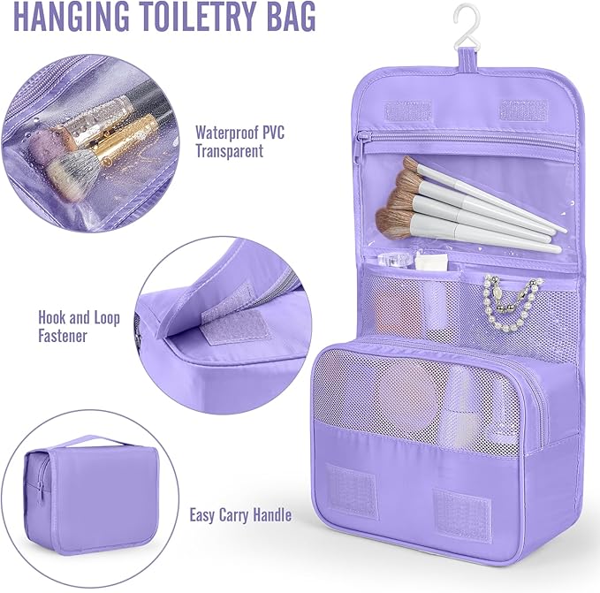 Veken 10 Set Packing Cubes for Travel Essential, Suitcase Organizer Bags in 4 Sizes, Carry-On Luggage Accessories with Large Laundry & Shoes Bag, Must-Have for Airplane, Road Trip & Camping