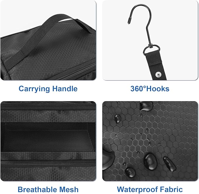 Olosar Suitcase Organizer, Travel Luggage Organizer Portable Hanging Travel Shelves Collapsible Hanging Packing Cubes for Carry on Suitcase
