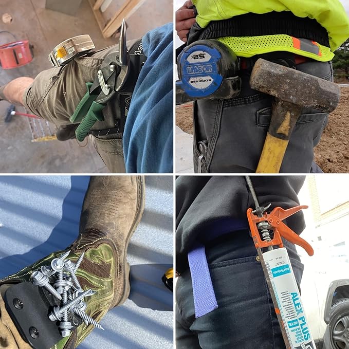MagMaster | Magnetic Tool Holder - Strong Clip-On Belt Magnet Holster for Screws, Nails, Hammer, Sockets, Pliers, Screw Driver, Trowel, Drill Bit, Wrench, or Any Magnetic Tools and Hardware