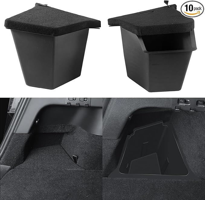 Tesla Model Y Juniper Rear Trunk Storage Bins 2025 2026 Tesla Model Y Juniper Trunk Organizer Storage Box with Cover TPE Tesla Model Y Juniper Accessories