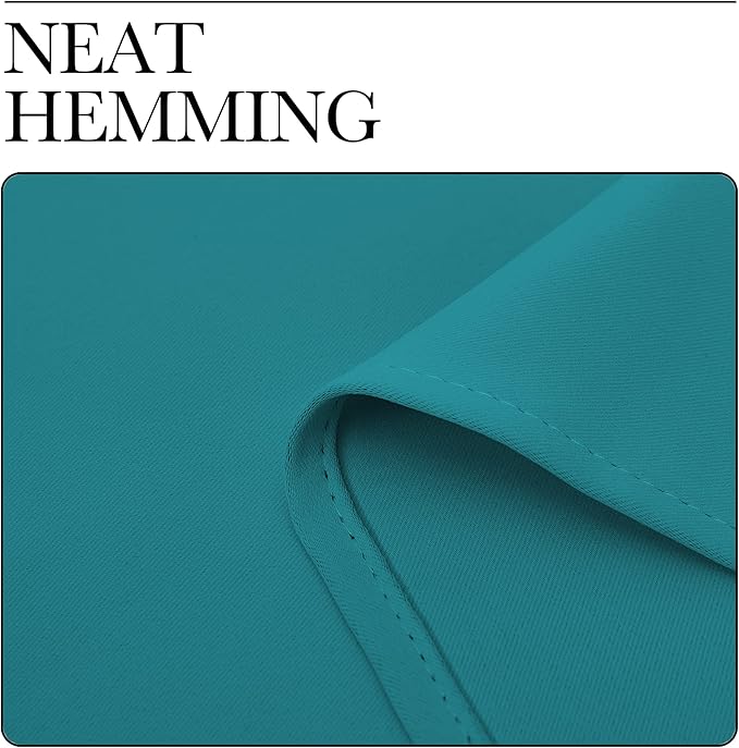 NICETOWN Kitchen Blackout Window Curtain Panel Home Fashion Thermal Insulated Solid Grommet Room Darkening Drape for Apartment (Peacock Teal, 1 Panel, 42 by 63 inches Long)