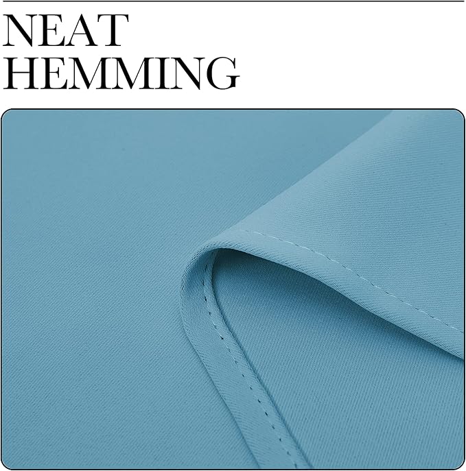 NICETOWN Teal Blue Blackout Curtain 57 inch Length, W55 x L57 Inch, 8 Grommets Top, 1 Piece, Thermal Insulated Modern Window Treatment Soundproof Drape Panel for Bedroom/Living Room