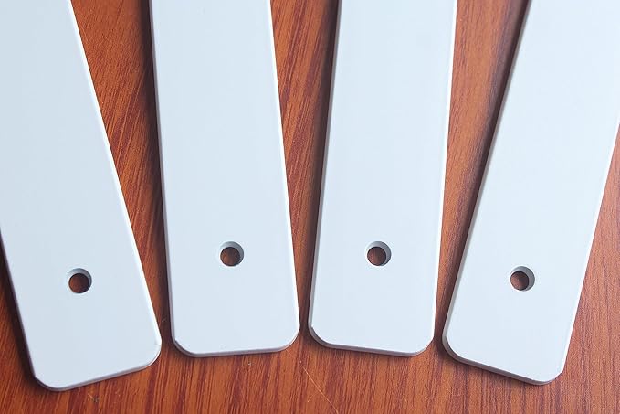 12 Pack - 10 inch White Hidden L Shelf Bracket (1/5 Inch Thicked) Iron Floating Shelf Brackets Rustic Industrial Metal Brackets for Shelf Support