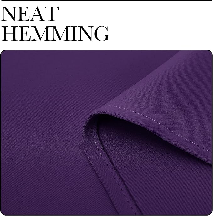 NICETOWN Bedroom Blackout Curtain Panel - (120 inches by 84 inch, Royal Purple, 1 PC) Energy Saving Thermal Insulated Grommet Blackout Drapery for Patio, Room Divider Curtain