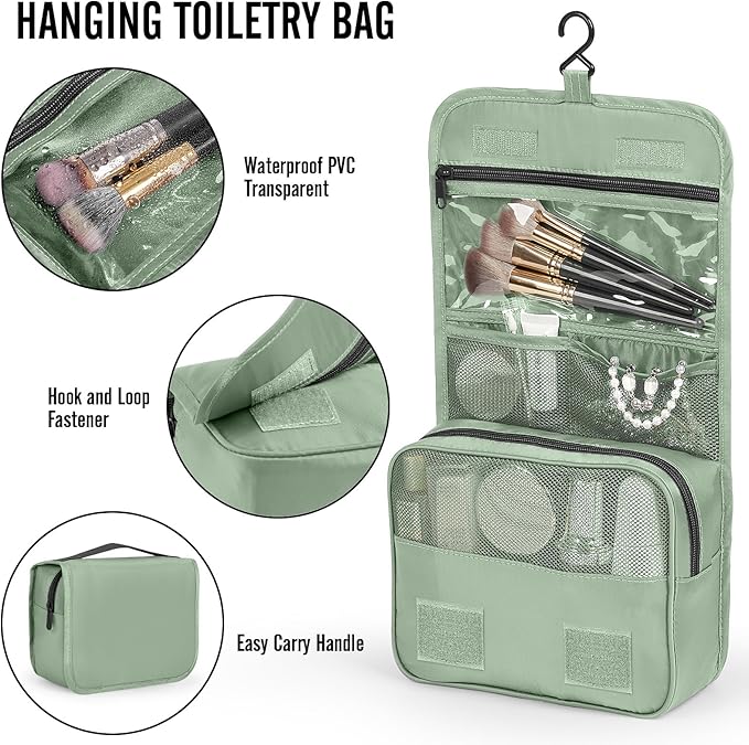 Veken 8 Set Packing Cubes for Travel Essentials, Suitcase Organizer Bags in 4 Sizes, Carry-On Luggage Accessories with Large Laundry & Shoes Bag, Must-Have for Airplane, Road Trip & Camping