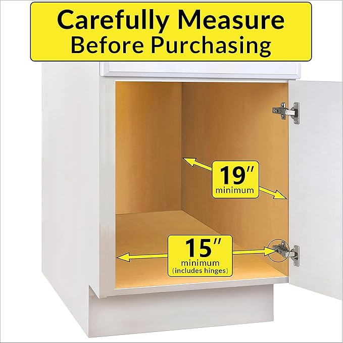 LYNK PROFESSIONAL® Pull Out Cabinet Organizer, 14" x 18" Slide Out Drawers for Kitchen Cabinets - Sliding Pull-Out Pantry Shelves – Home Shelf Organizers - Lifetime Ltd. Warranty, Chrome