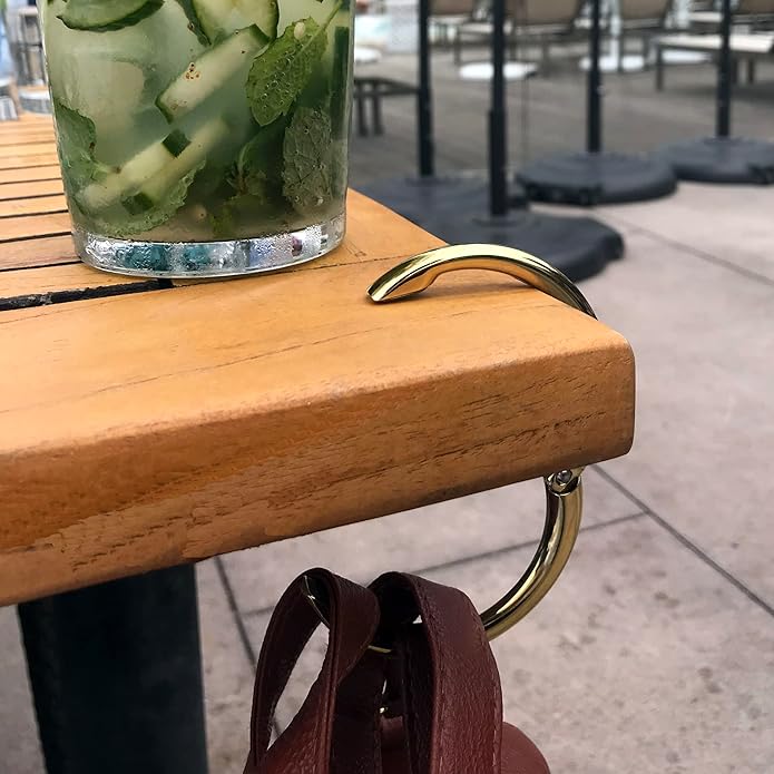 Clipa Bag Hanger - The Ring that Opens Into a Hook, Closes Automatically | Hangs Almost Anywhere in Just 1/2" of Space | Holds 33 lbs Yet Weighs Only 1.6 oz | 8 Styles | 3 yr Warranty