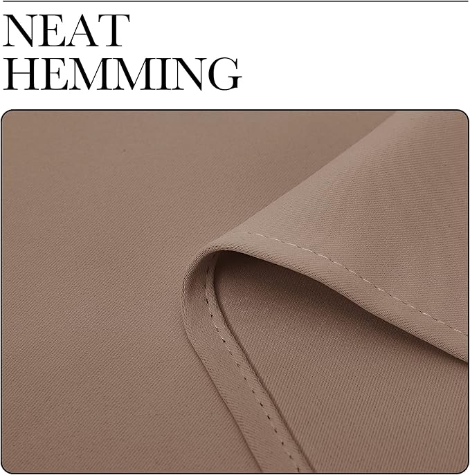 NICETOWN Blackout Curtain Blind for Bedroom, Single Panel, W34 x L72 inches, Cappuccino, Thermal Insulated Grommet Blackout Room Darkening Drape/Drapery