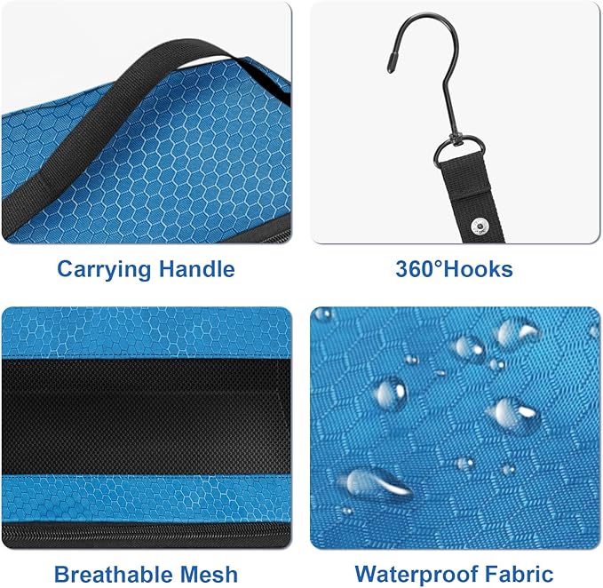Olosar Suitcase Organizer, Travel Luggage Organizer Portable Hanging Travel Shelves Collapsible Hanging Packing Cubes for Carry on Suitcase