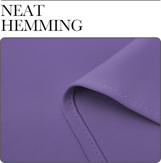 NICETOWN Bedroom Blackout Curtain Panel - (120 inches by 102 inch, Lilac Purple, 1 PC) Energy Saving Thermal Insulated Grommet Blackout Drapery for Patio, Room Divider Curtain