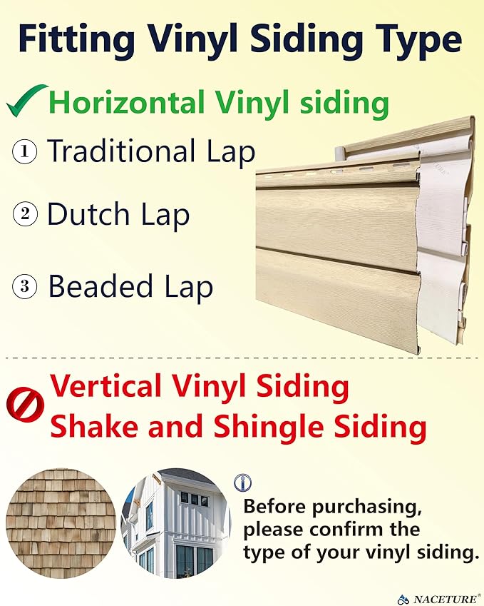 Vinyl Siding Hooks (12 Pack) - Heavy Duty No-Hole Needed Screws, Stainless Steel Hanger for Mounting Home Security Camera, Porch Decor
