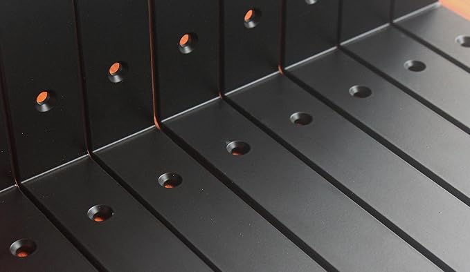 6 Pack - L 6" x H 4" x W1.5, 5mm Thick Black L Shelf Bracket, Iron Shelf Brackets, Metal Shelf Brackets, Floating Shelf, Shelf Supports with Screws