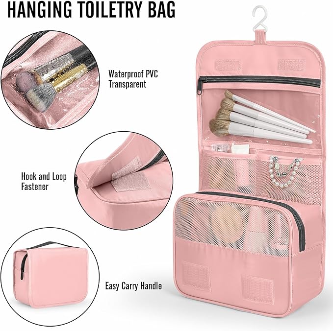 Veken 8 Set Packing Cubes for Travel Essentials, Suitcase Organizer Bags in 4 Sizes, Carry-On Luggage Accessories with Large Laundry & Shoes Bag, Must-Have for Airplane, Road Trip & Camping