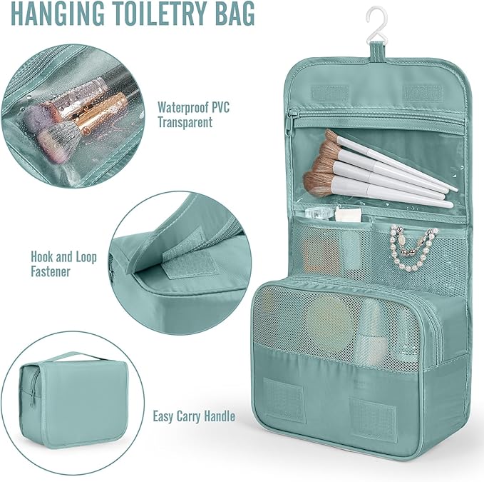 Veken 8 Set Packing Cubes for Travel Essentials, Suitcase Organizer Bags in 4 Sizes, Carry-On Luggage Accessories with Large Laundry & Shoes Bag, Must-Have for Airplane, Road Trip & Camping