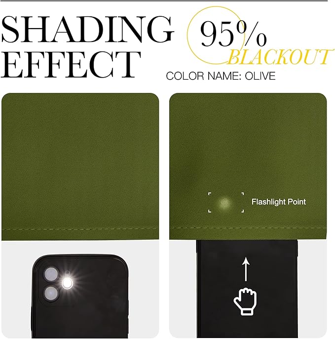 NICETOWN Bedroom Blackout Curtain Panel - (120 inches by 102 inch, Olive Green, 1 PC) Energy Saving Thermal Insulated Grommet Blackout Drapery for Patio, Room Divider Curtain