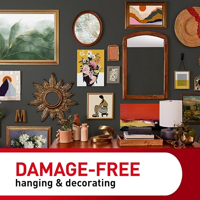Command Sawtooth Picture Hangers, 4 Frame Hangers and 6 Command Strips, Damage-Free Hanging Sawtooth Frames, No Tools Wall Hook for Home Decor, Holds up to 4 lb