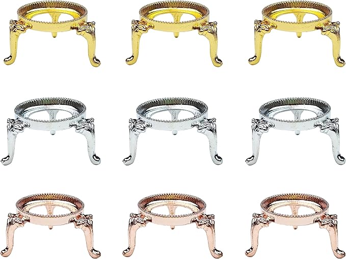 9Pcs Crystal Ball Stand for Display Crystal Glass and Natural Rocks, Sphere Display Holder, for 50mm-100mm Sphere or Stone