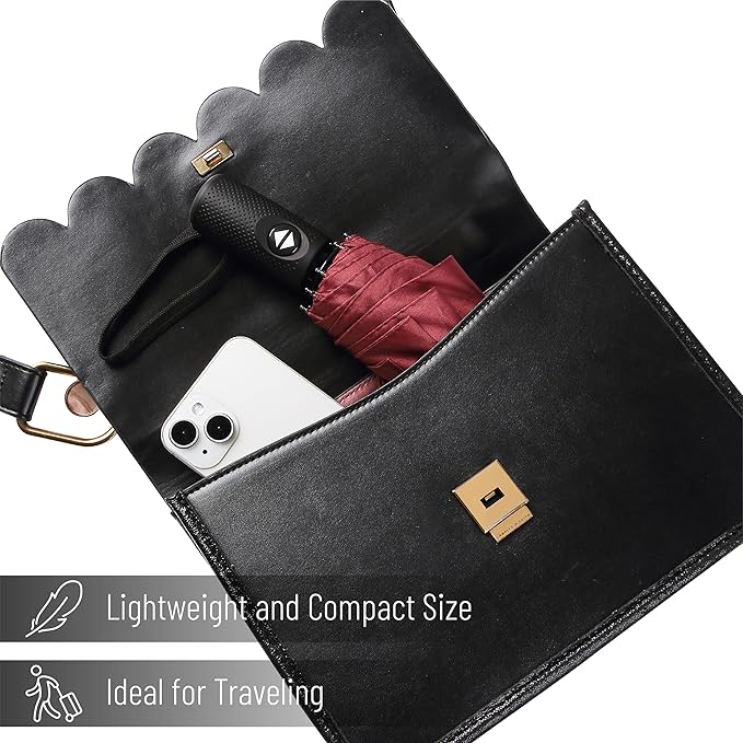 Mr. Pen- Windproof Travel Umbrella, Small Water-Resistant Automatic Folding Umbrella for Rain and Sun, Light, Compact and Portable for Women & Men, Fits Car & Backpack