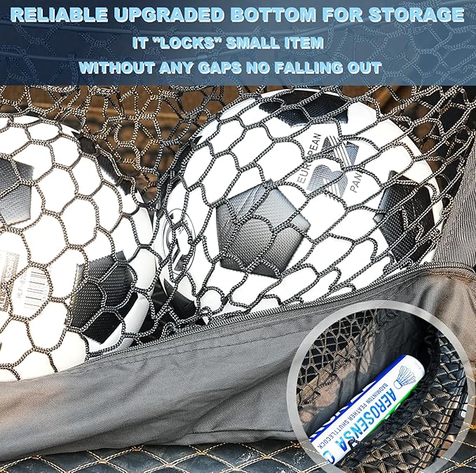 Envelope Style Cargo Net Compatible with Dodge Durango SXT GT R/T SRT New 2026 2025 2024 2023 2022 2021 2020 2019 2018 2017 2016 2015 2014 2013 2012 2011 2010-1998 Trunk Car Tailgate Netting