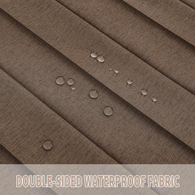 Vatge Doorway Curtains - Closet Curtain for Open Closet, Hanging Room Divider for Doorway Privacy and Room Separation, 1 Panel, W52 x L78, Brown